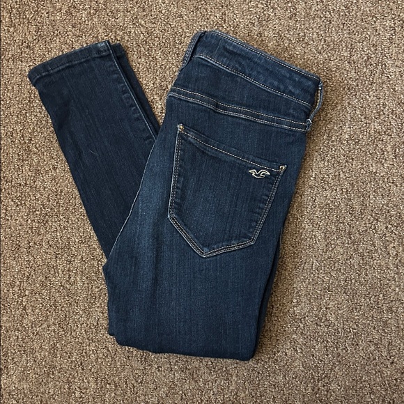 Hollister Dark Blue Skinny Jeans - Picture 1 of 3